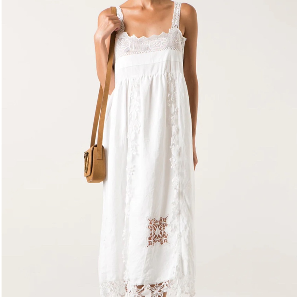 Place Nationale Midi Lace Long Romantic Dress NWT SMALL